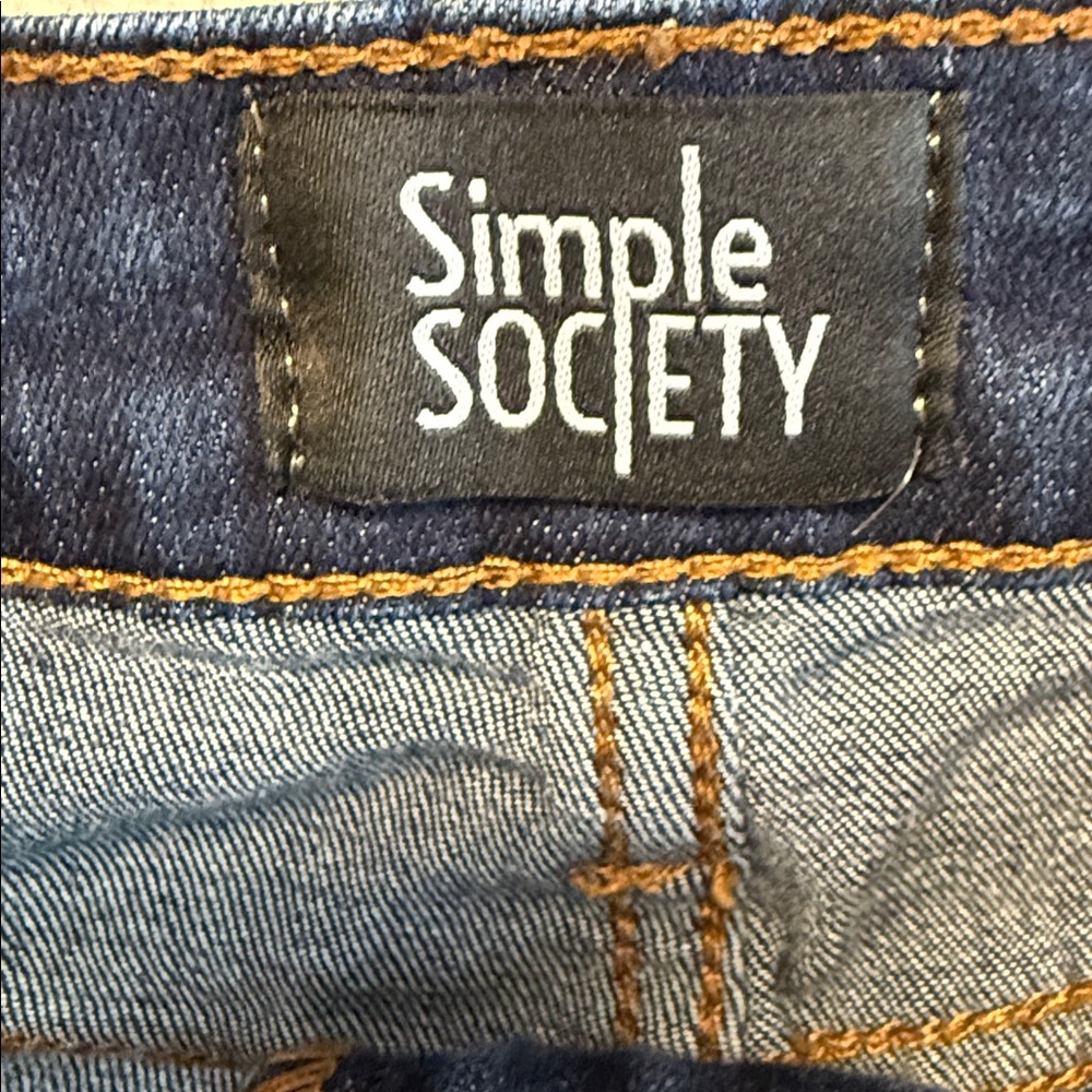 Simple Society Skinny Jeans 15/32 Stretch Denim - Picture 4 of 8